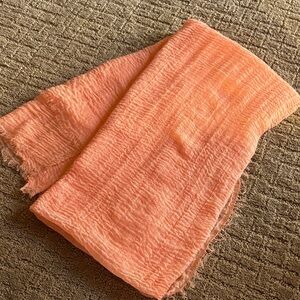 Peach Textured Scarf